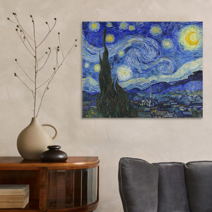 La Notte Stellata Vincent van Gogh vvg14 quadro stampato su tela