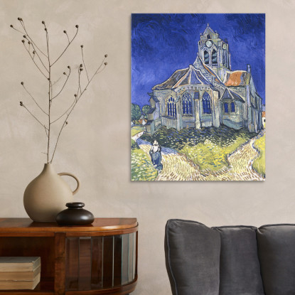 La Chiesa Di Auvers Vincent van Gogh vvg22 quadro stampato su tela