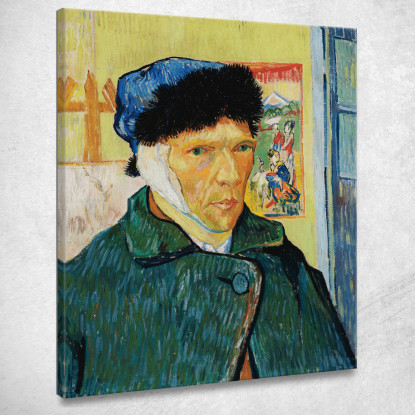 Autoritratto Con Orecchio Bendato Vincent van Gogh vvg47 quadro stampato su tela