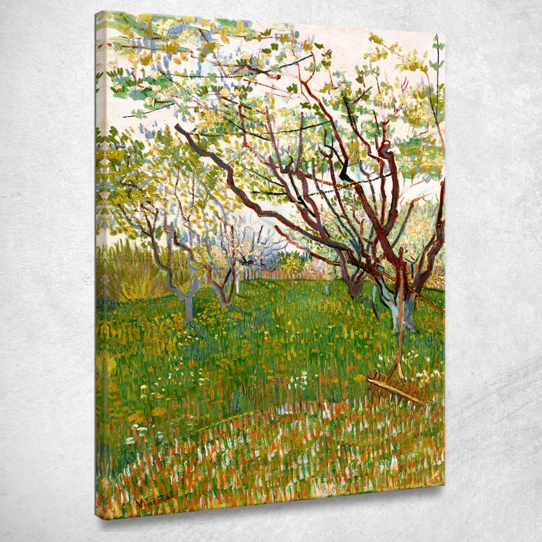 Il Frutteto Fiorito Vincent van Gogh vvg49 quadro stampato su tela Il Frutteto Fiorito Vincent van Gogh vvg49 quadro stampato su tela