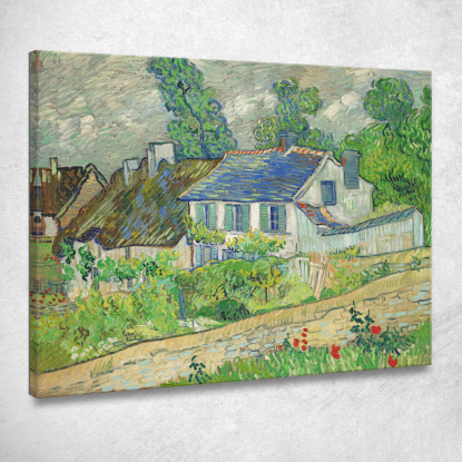 Caso A Auvers Vincent van Gogh vvg51 quadro stampato su tela