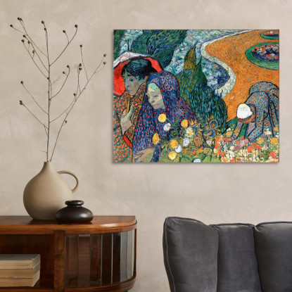 Memoria Del Giardino Di Etten Ladies Of Arles Vincent van Gogh vvg58 quadro stampato su tela