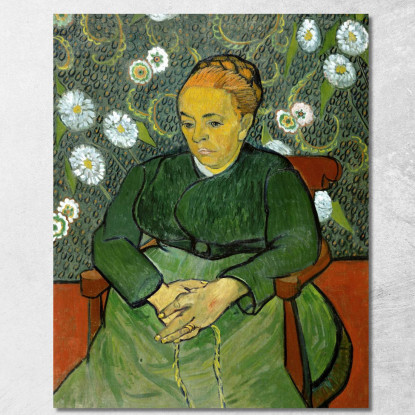 Madame Roulin Dondola La Culla Una Ninna Nanna Vincent van Gogh vvg61 quadro stampato su tela