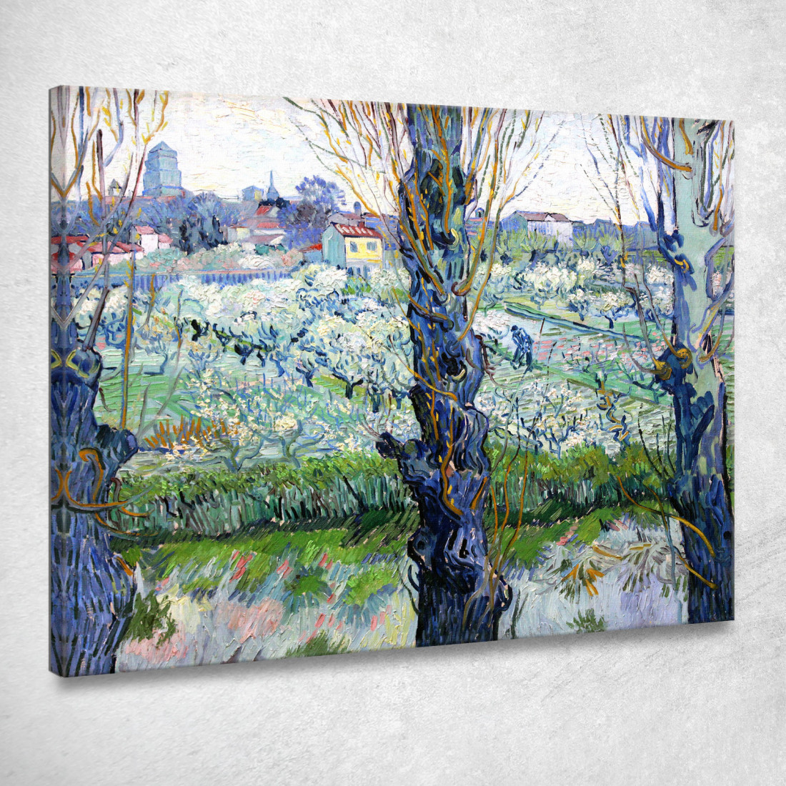 Veduta Dei Frutteti Fioriti Di Firenze Vincent van Gogh vvg69 quadro stampato su tela