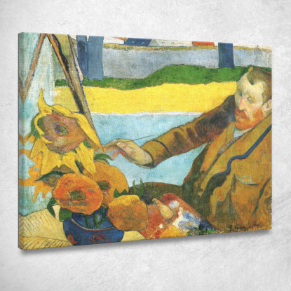 Il Pittore Dei Girasoli Vincent van Gogh vvg83 quadro stampato su tela