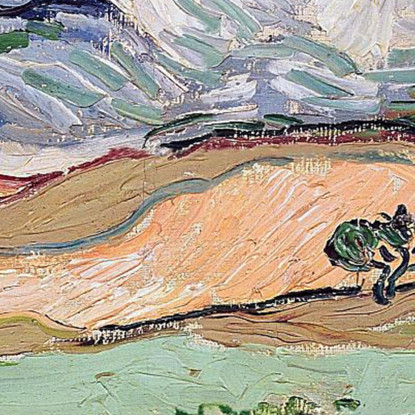 Le Alpi Vincent van Gogh vvg84 quadro stampato su tela