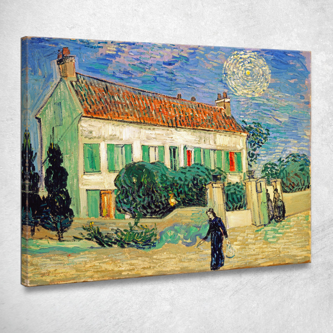 Notte Alla Casa Bianca Vincent van Gogh vvg96 quadro stampato su tela