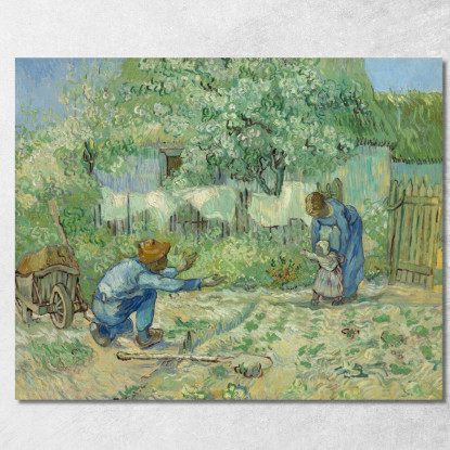 Primi Passi Dopo Millet Vincent van Gogh vvg126 quadro stampato su tela