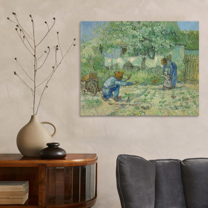 Primi Passi Dopo Millet Vincent van Gogh vvg126 quadro stampato su tela