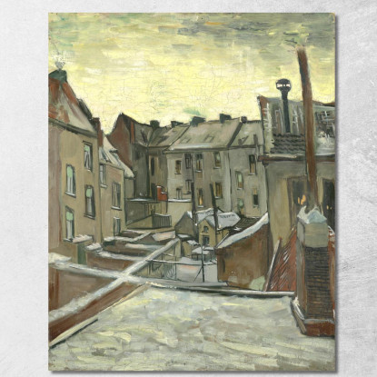 Case Viste Dal Retro Vincent van Gogh vvg133 quadro stampato su tela