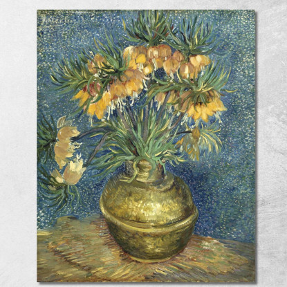 Fritillari Imperiali In Un Vaso Di Rame Vincent van Gogh vvg135 quadro stampato su tela