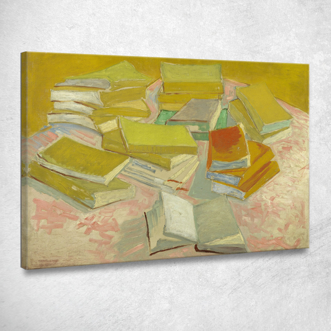 Pile Di Romanzi Francesi Vincent van Gogh vvg151 quadro stampato su tela Pile Di Romanzi Francesi Vincent van Gogh vvg151 quadro stampato su tela