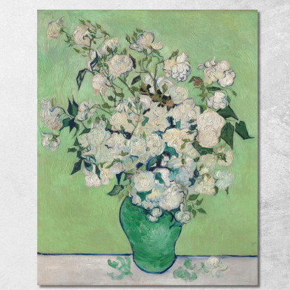 Un Vaso Di Rose Vincent van Gogh vvg159 quadro stampato su tela