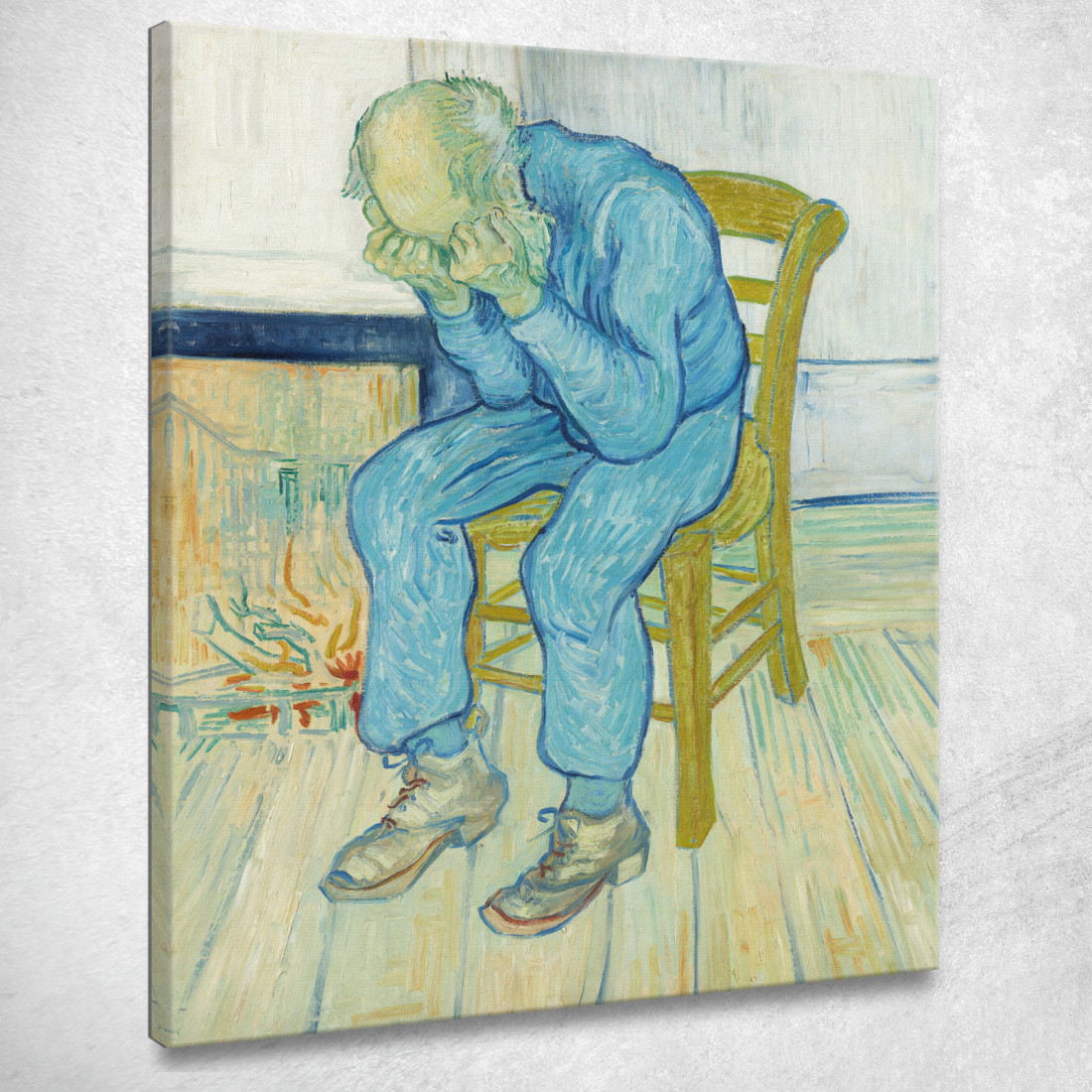 Vecchio Addolorato Alla Porta Dell'Eternità Vincent van Gogh vvg162 quadro stampato su tela Vecchio Addolorato Alla Porta Dell'Eternità Vincent van Gogh vvg162 quadro stampato su tela