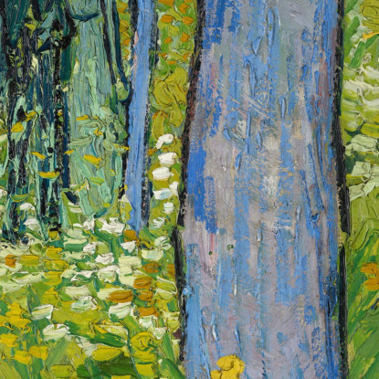 Sottobosco Con Due Figure Vincent van Gogh vvg178 quadro stampato su tela