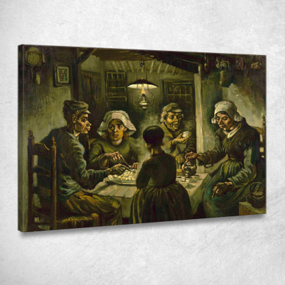 I Mangiatori Di Patate Vincent van Gogh vvg185 quadro stampato su tela