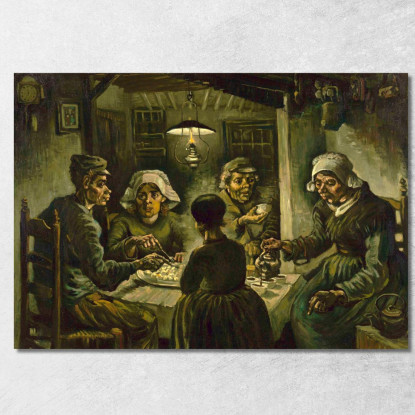 I Mangiatori Di Patate Vincent van Gogh vvg185 quadro stampato su tela