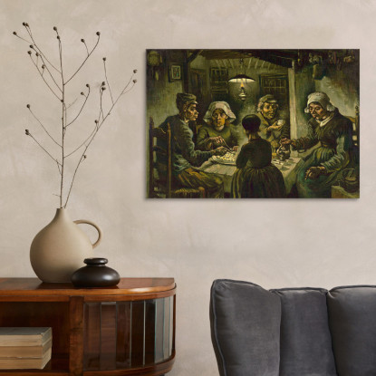 I Mangiatori Di Patate Vincent van Gogh vvg185 quadro stampato su tela