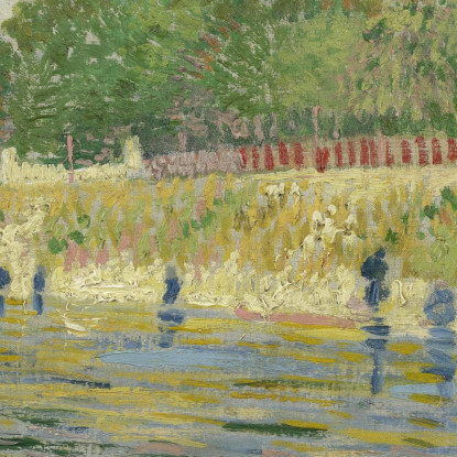 Banca Della Senna Vincent van Gogh vvg192 quadro stampato su tela