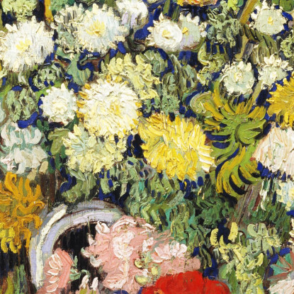 Mazzo Di Fiori In Un Vaso Vincent van Gogh vvg199 quadro stampato su tela