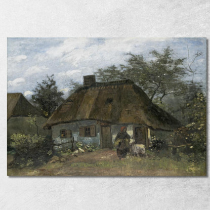 Agriturismo A Nuenen Vincent van Gogh vvg211 quadro stampato su tela