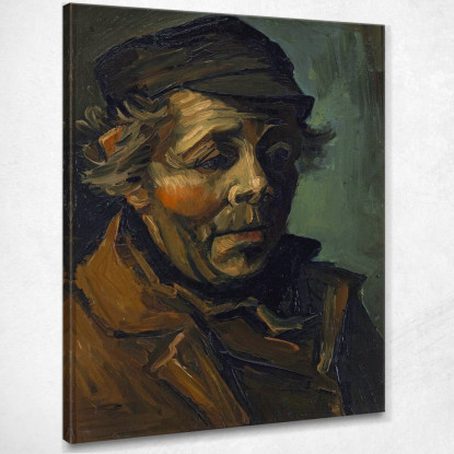 Testa Di Contadino Vincent van Gogh vvg221 quadro stampato su tela