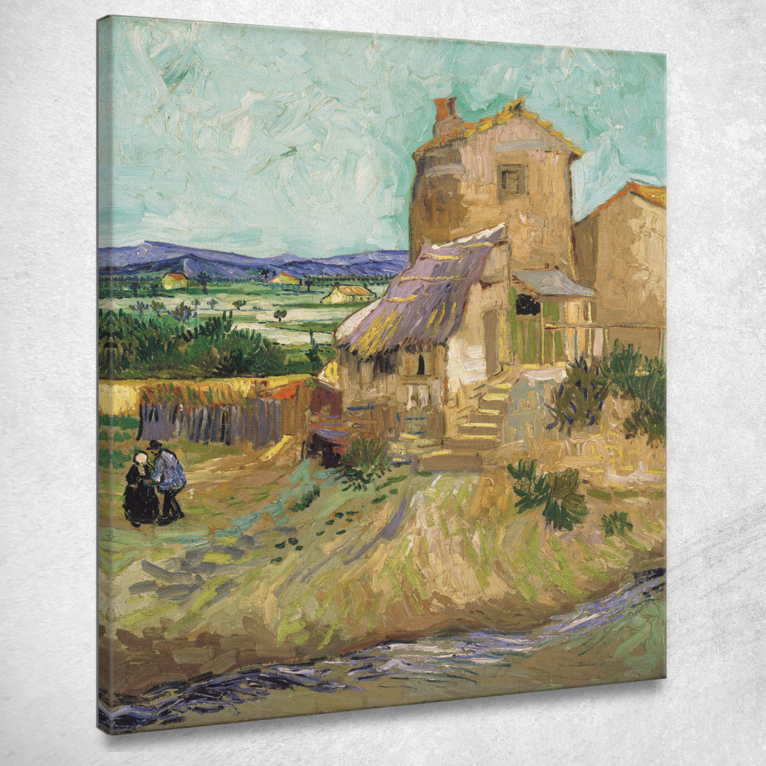 La Casa Di La Crau Il Vecchio Mulino Vincent van Gogh vvg229 quadro stampato su tela