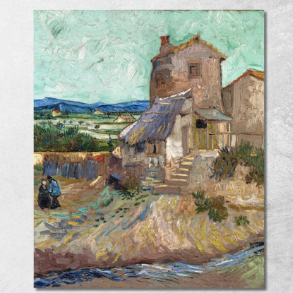 La Casa Di Crau Vincent van Gogh vvg230 quadro stampato su tela