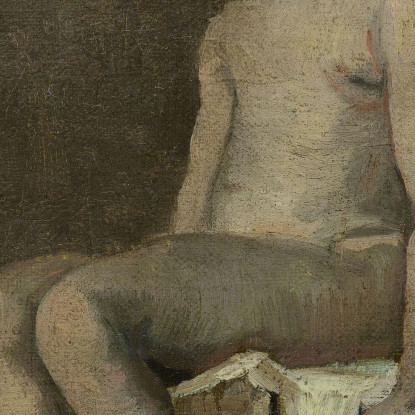 Ragazza Nuda Seduta Vincent van Gogh vvg244 quadro stampato su tela