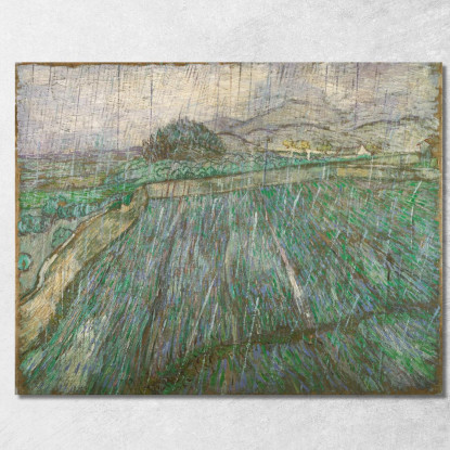 Piovere Vincent van Gogh vvg267 quadro stampato su tela