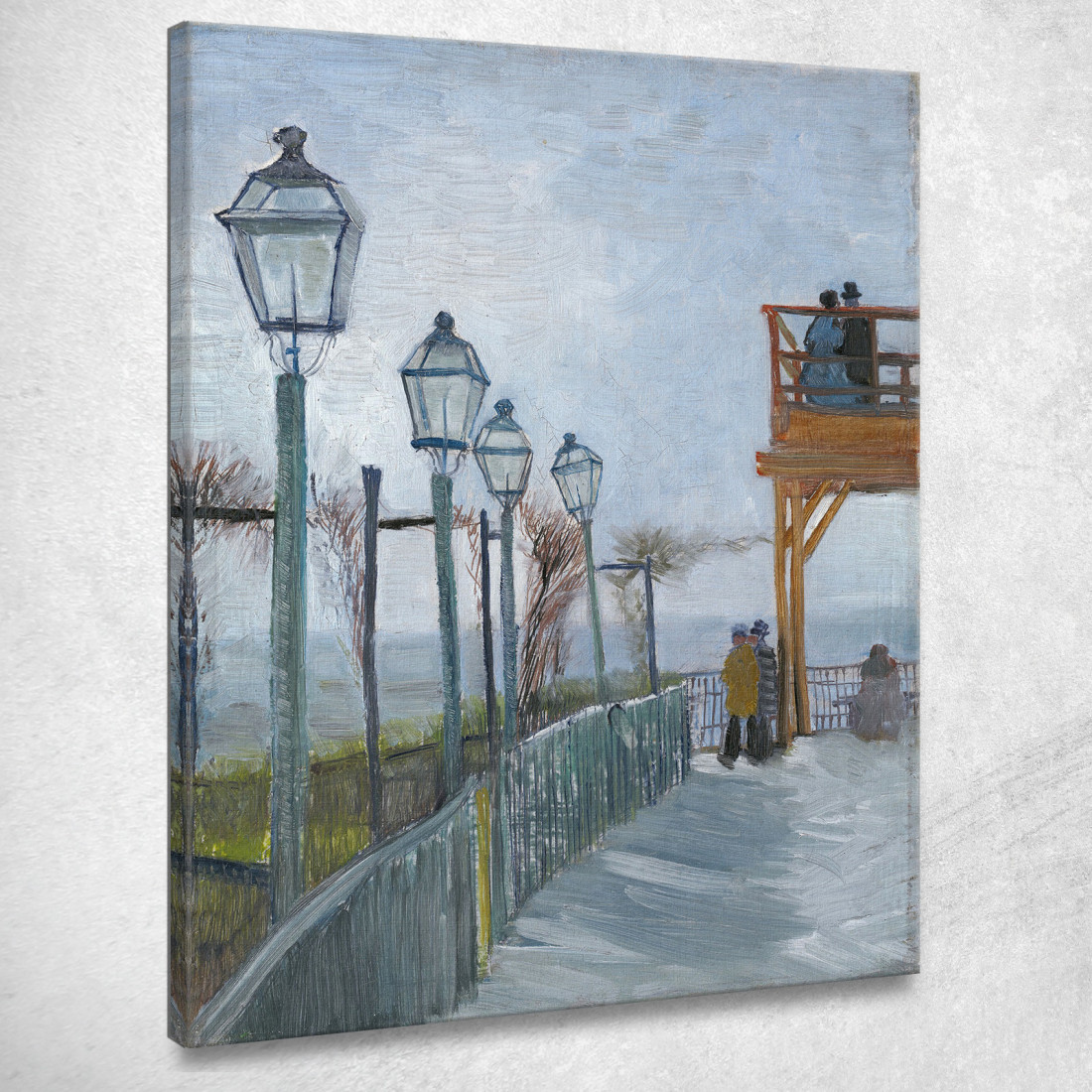 Terrazza E Piattaforma Di Osservazione Al Moulin De Blute-Fin Montmartre Vincent van Gogh vvg280 quadro stampato su tela