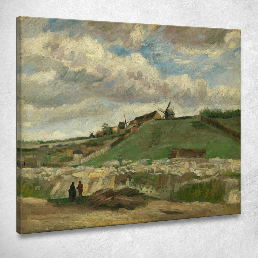La Collina Di Montmartre Con La Cava Di Pietra 2 Vincent van Gogh vvg288 quadro stampato su tela La Collina Di Montmartre Con La Cava Di Pietra 2 Vincent van Gogh vvg288 quadro stampato su tela