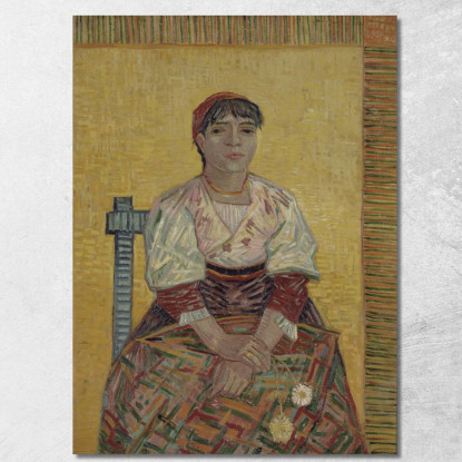 La Donna Italiana Vincent van Gogh vvg289 quadro stampato su tela