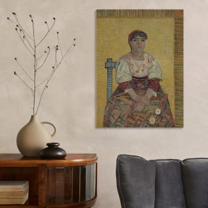 La Donna Italiana Vincent van Gogh vvg289 quadro stampato su tela