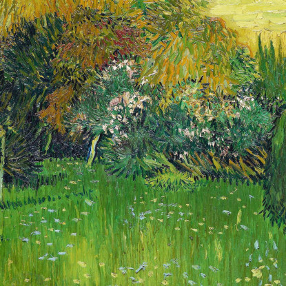 Il Giardino Del Poeta Vincent van Gogh vvg291 quadro stampato su tela