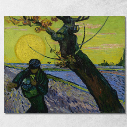 Il Seminatore Vincent van Gogh vvg295 quadro stampato su tela