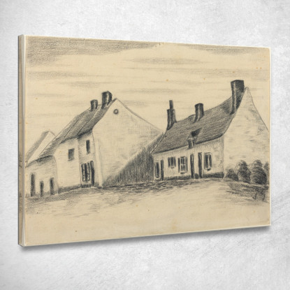 La Casa Zandmennik Vincent van Gogh vvg297 quadro stampato su tela