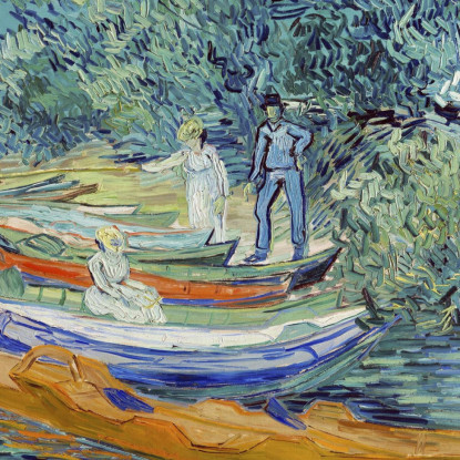 Banca Dell'Oise Ad Auvers 1890 Vincent van Gogh vvg315 quadro stampato su tela