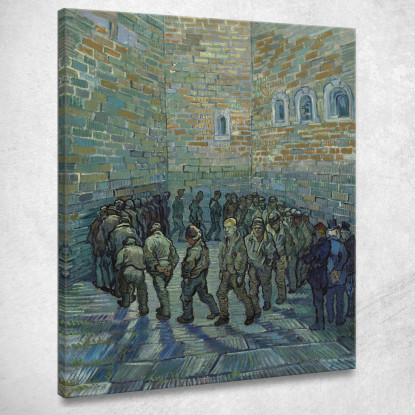 Prigionieri Che Esercitano 1890 Vincent van Gogh vvg324 quadro stampato su tela