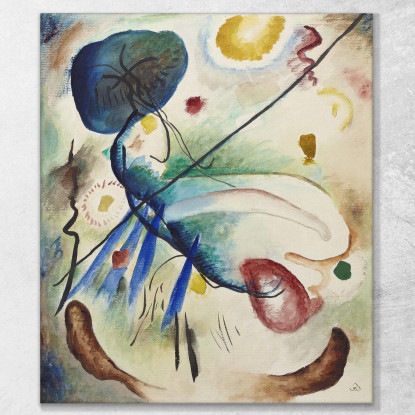 Acquerello Con Tratto Wassily Kandinsky wk11 quadro stampato su tela