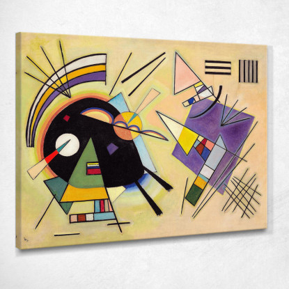 Nero E Viola 1923 Wassily Kandinsky wk19 quadro stampato su tela