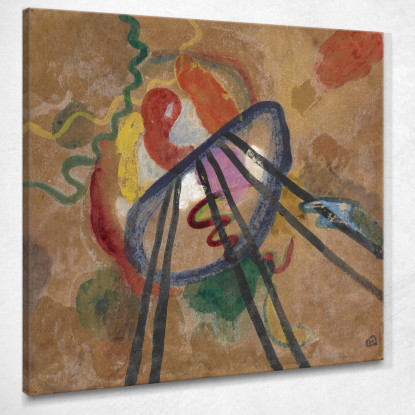 Stivale Wassily Kandinsky wk28 quadro stampato su tela