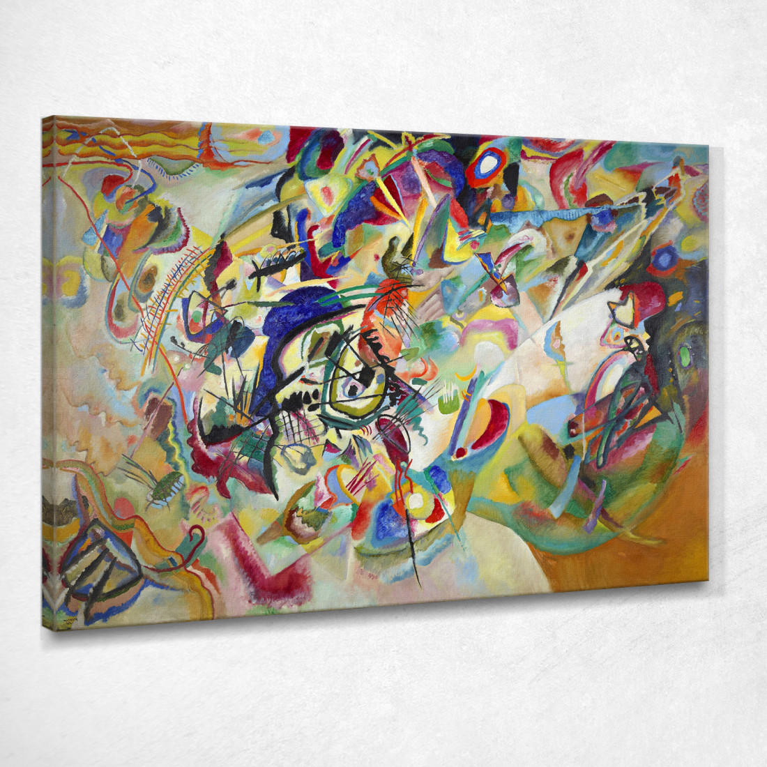 Composizione Vii 1913 Wassily Kandinsky wk37 quadro stampato su tela Composizione Vii 1913 Wassily Kandinsky wk37 quadro stampato su tela