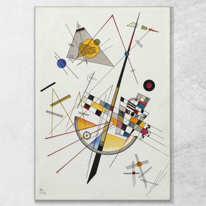 Tensione Delicata Wassily Kandinsky wk43 quadro stampato su tela