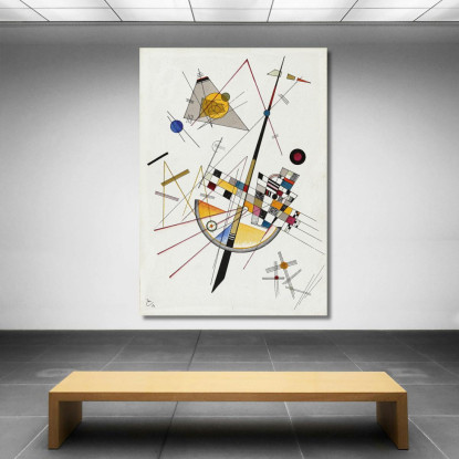 Tensione Delicata Wassily Kandinsky wk43 quadro stampato su tela