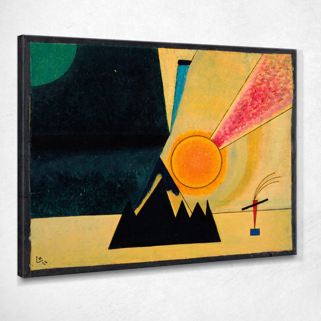 Sviluppo Wassily Kandinsky wk49 quadro stampato su tela