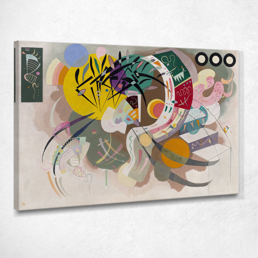 Curva Dominante 1936 Wassily Kandinsky wk50 quadro stampato su tela