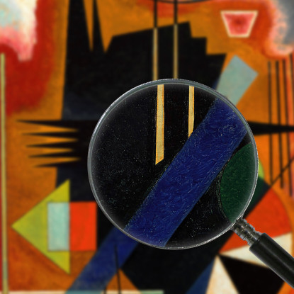 Alcuni Suggerimenti Wassily Kandinsky wk57 quadro stampato su tela