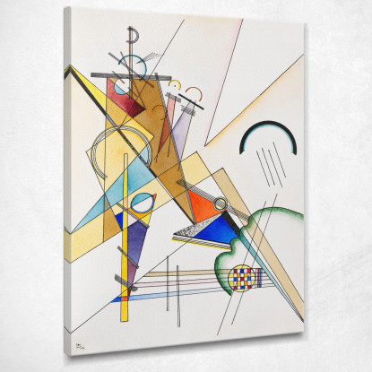 Tessuto Wassily Kandinsky wk68 quadro stampato su tela