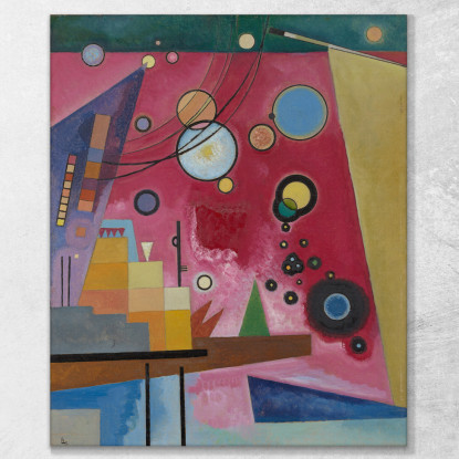 Rosso Pesante 1924 Wassily Kandinsky wk73 quadro stampato su tela